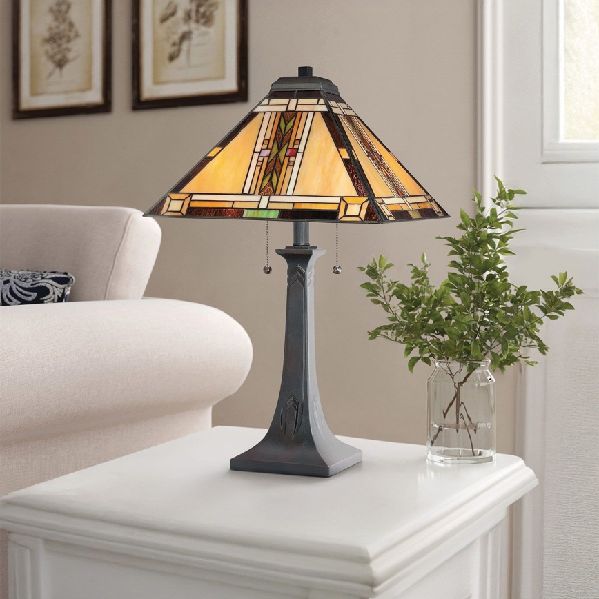 Quoizel - Stolná lampa NAVAJO 2xE27/60W/230V