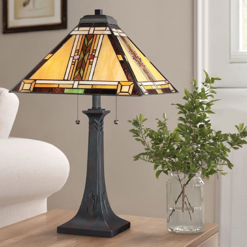 Quoizel - Stolná lampa NAVAJO 2xE27/60W/230V