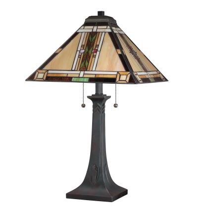 Quoizel - Stolná lampa NAVAJO 2xE27/60W/230V