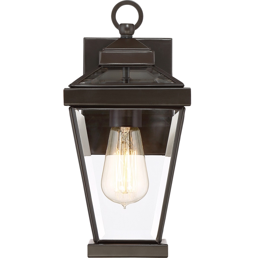 Quoizel - Vonkajšie nástenné svietidlo RAVINE 1xE27/60W/230V IP44 hnedá