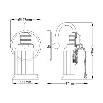 Quoizel - LED Kúpeľňové nástenné svietidlo SWELL 1xG9/3W/230V IP44