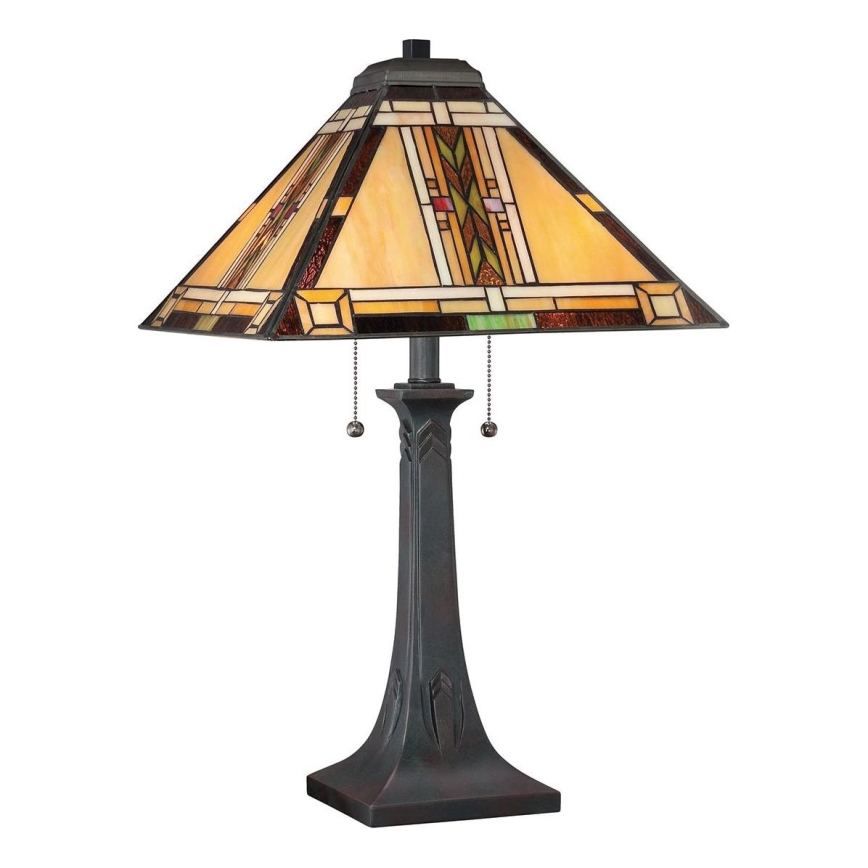 Quoizel - Stolná lampa NAVAJO 2xE27/60W/230V