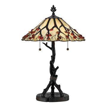 Quoizel - Stolná lampa WHISPERING 2xE27/60W/230V