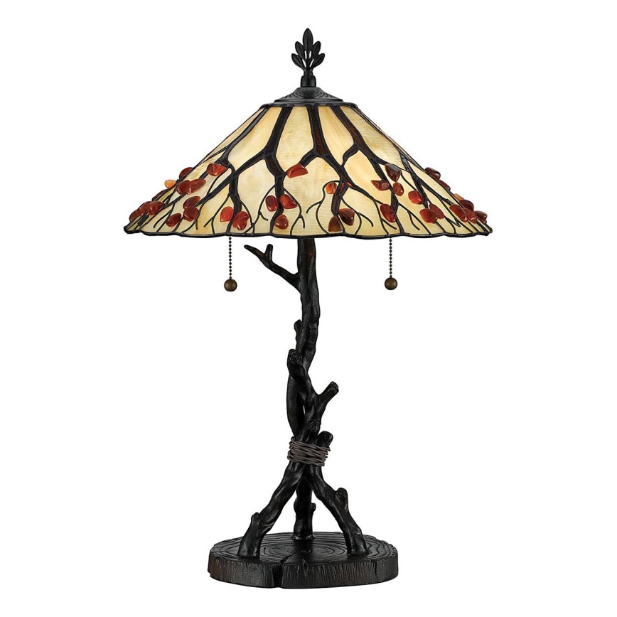 Quoizel - Stolná lampa WHISPERING 2xE27/60W/230V