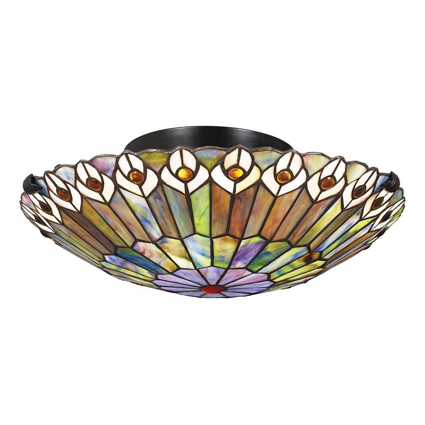 Quoizel - Stropné svietidlo Tiffany WATKINS 2xE27/60W/230V, priemer 42 cm