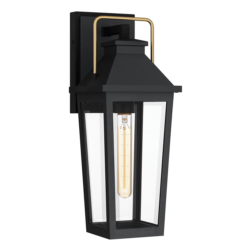 Quoizel - Vonkajšie nástenné svietidlo BUCKLEY 1xE27/40W/230V IP44 čierna