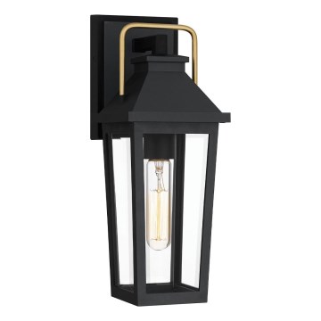 Quoizel - Vonkajšie nástenné svietidlo BUCKLEY 1xE27/40W/230V IP44 čierna