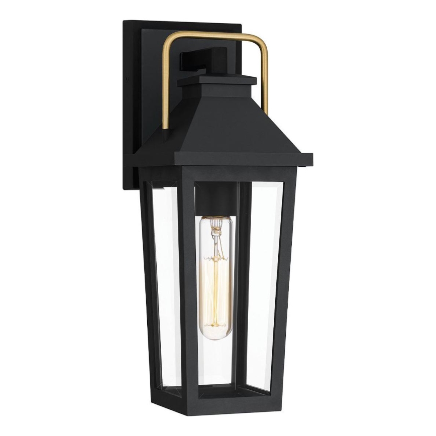Quoizel - Vonkajšie nástenné svietidlo BUCKLEY 1xE27/40W/230V IP44 čierna
