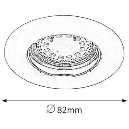 Rabalux - SADA 3xLED Podhľadové svietidlo 3xGU10/3W/230V IP40