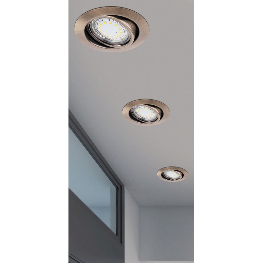 Rabalux 1051 - SADA 3x LED podhľadové svietidlo LITE 3xGU10-LED/3W/230V