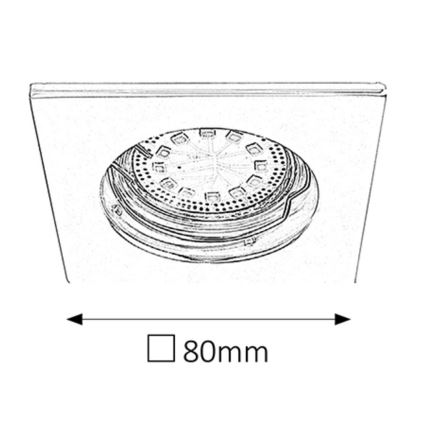 Rabalux - SADA 3xLED kúpeľňových podhľadových svietidiel 1xGU10/3W/230V IP44