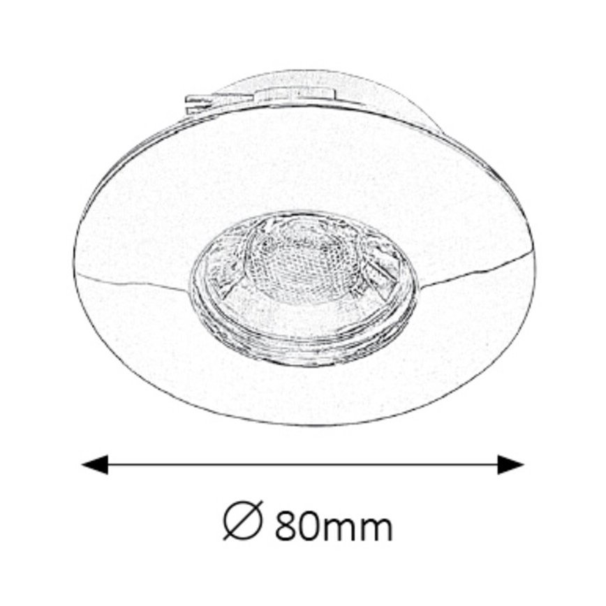 Rabalux - SADA 3xLED Kúpeľňové zapustené svietidlo LED/4W/230V IP44