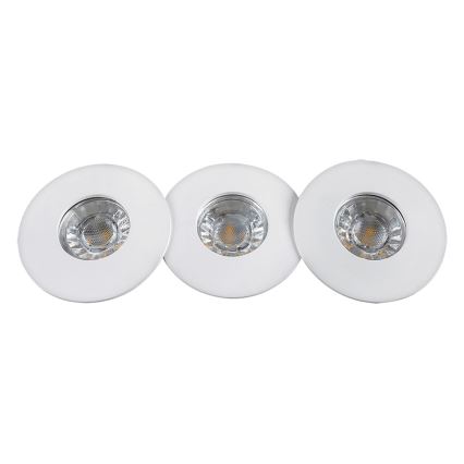 Rabalux 1078 - SADA 3xLED Kúpeľňové podhľadové svietidlo RANDY 3xLED/4W/230V