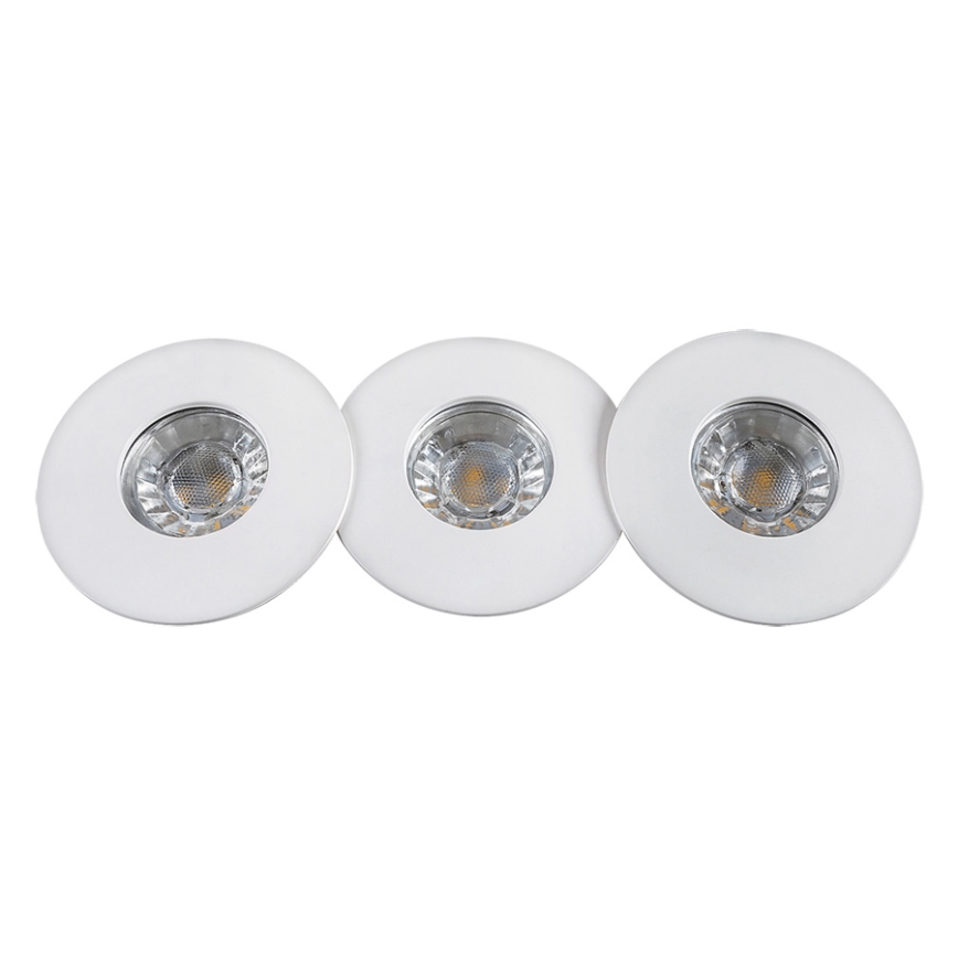 Rabalux 1078 - SADA 3xLED Kúpeľňové podhľadové svietidlo RANDY 3xLED/4W/230V
