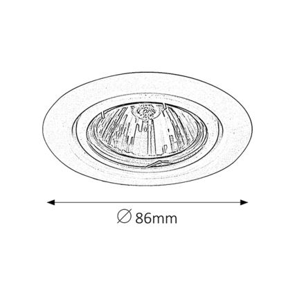 Rabalux 1093 - Podhľadové svietidlo SPOT RELIGHT 1xGU5,3/50W/12V