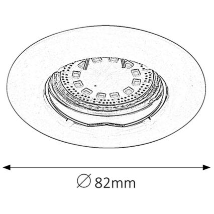 Rabalux - SADA 3xLED Podhľadové svietidlo 3xGU10/3W/230V IP40