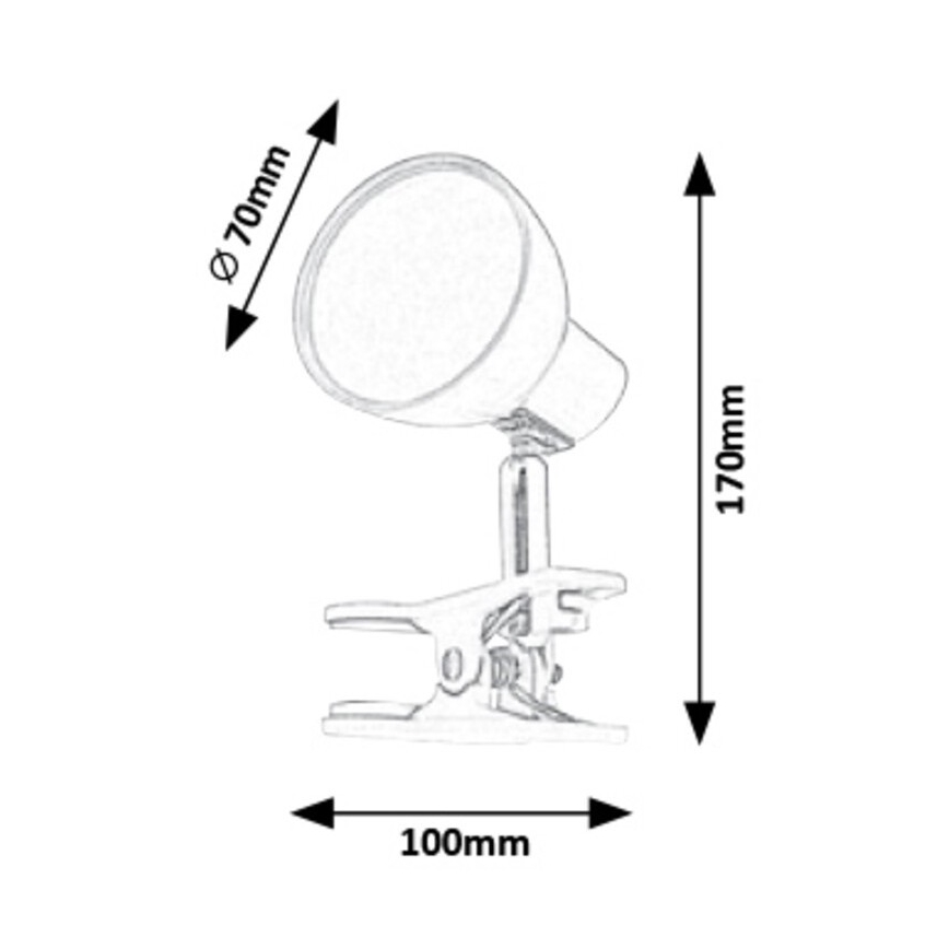 Rabalux - LED Lampa s klipom LED/5W/230V