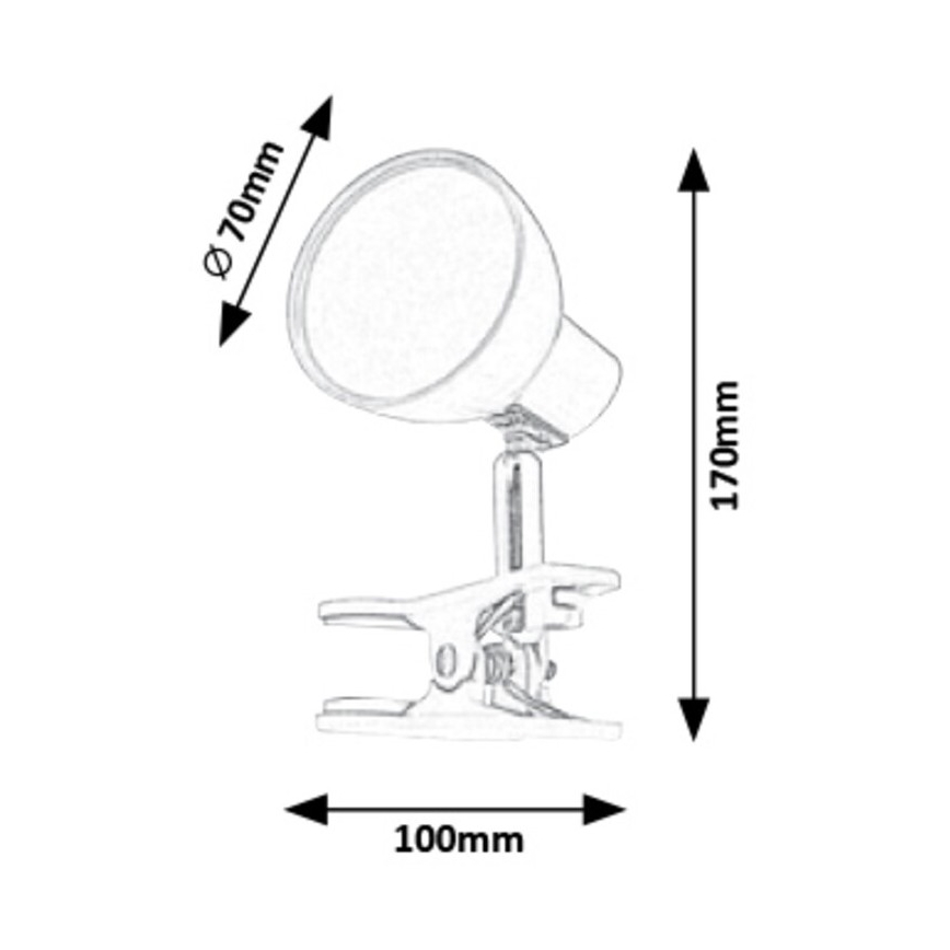 Rabalux - LED Lampa s klipom LED/5W/230V