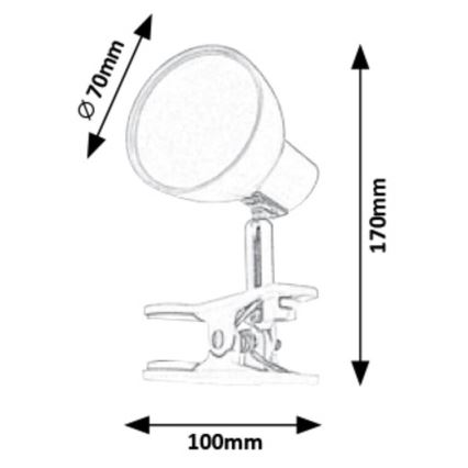 Rabalux - LED Lampa s klipom LED/5W/230V