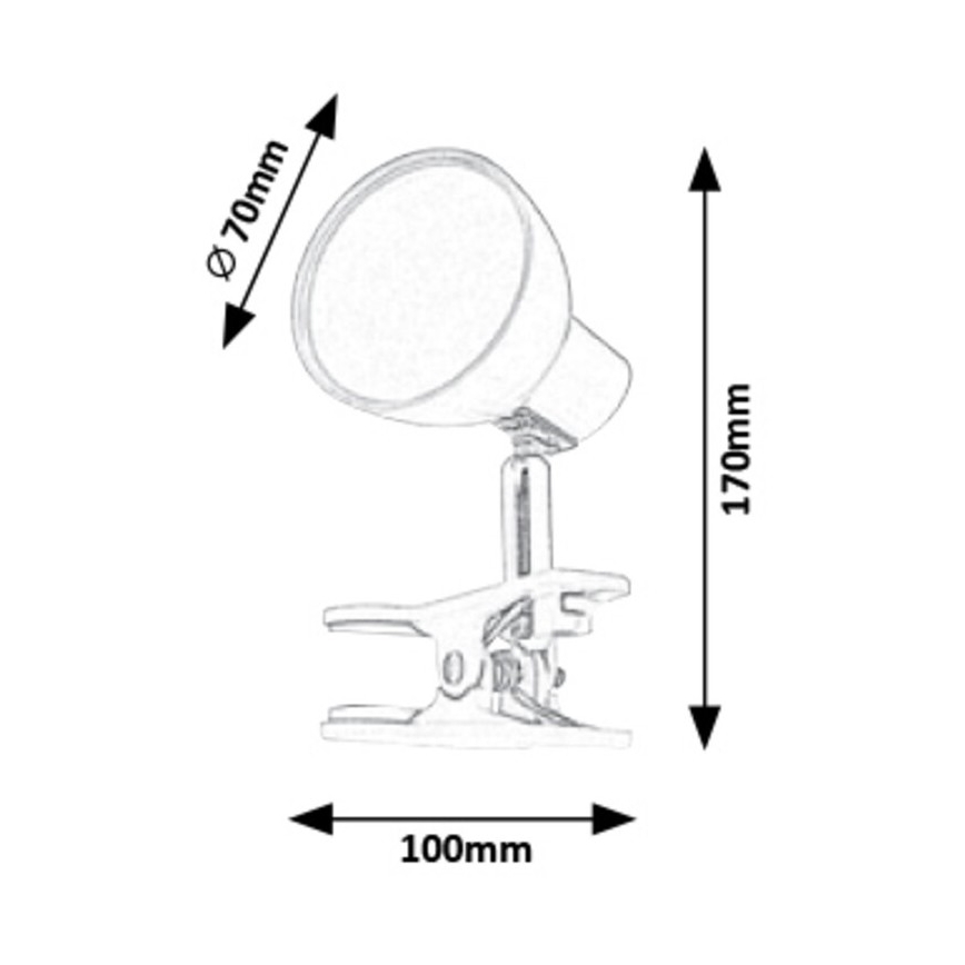 Rabalux - LED Lampa s klipom LED/5W/230V