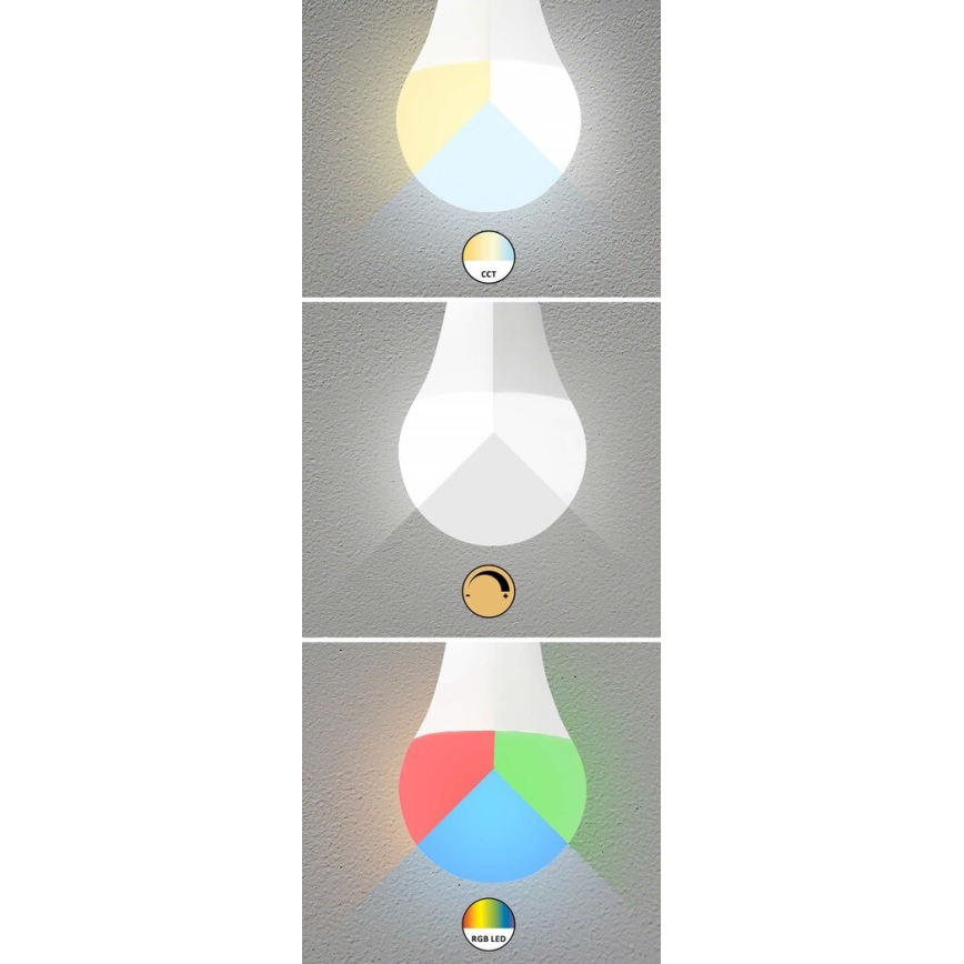 Rabalux - LED RGB Stmievateľná žiarovka C37 E14/5W/230V Wi-Fi 3000-6500K