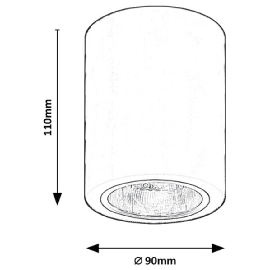 Rabalux - Bodové svietidlo 1xE27/25W/230V čierne