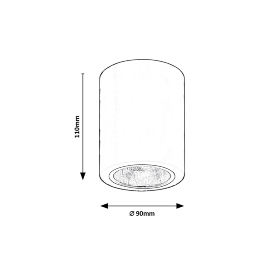 Rabalux - Bodové svietidlo 1xE27/25W/230V biele