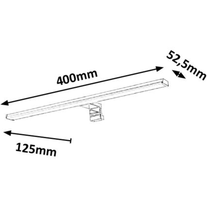 Rabalux - LED Kúpeľňové osvetlenie zrkadla LED/8W/230V 40cm IP44