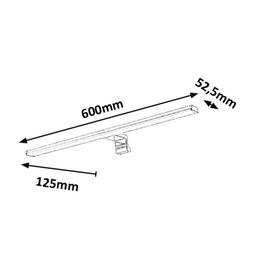 Rabalux - LED Kúpeľňové osvetlenie zrkadla LED/12W/230V IP44 60cm