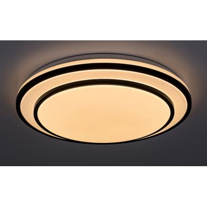 Rabalux - LED Stmievateľné stropné svietidlo LED/40W/230V 3000-6500K čierna + diaľkové ovládanie