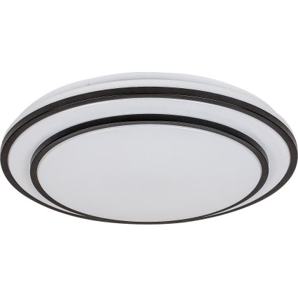 Rabalux - stmievateľné LED stropné svietidlo LED/40W/230V 3000-6500K čierne, priemer 49 cm + diaľkové ovládanie
