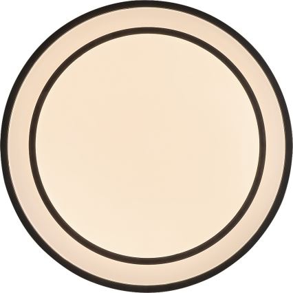 Rabalux - stmievateľné LED stropné svietidlo LED/40W/230V 3000-6500K čierne, priemer 49 cm + diaľkové ovládanie