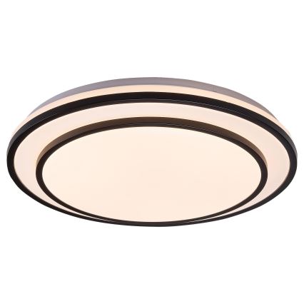 Rabalux - stmievateľné LED stropné svietidlo LED/40W/230V 3000-6500K čierne, priemer 49 cm + diaľkové ovládanie