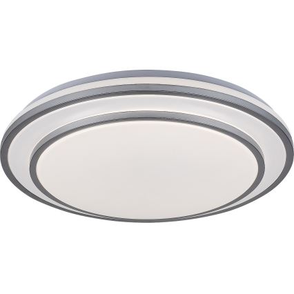 Rabalux - LED stmievateľné stropné svietidlo LED/40W/230V 3000-6500K strieborné pr. 49 cm + diaľkové ovládanie