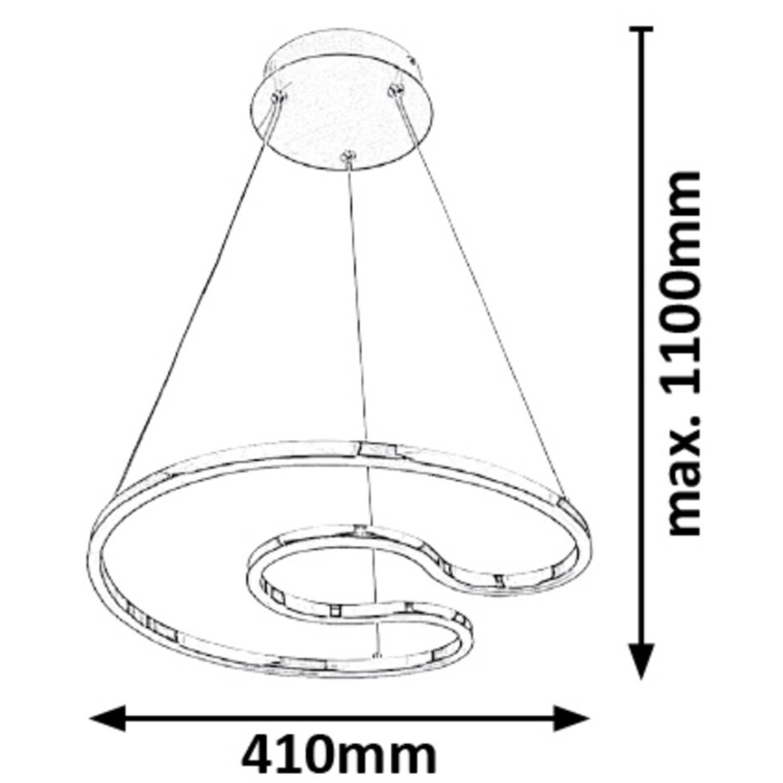 Rabalux - LED Luster na lanku LED/30W/230V