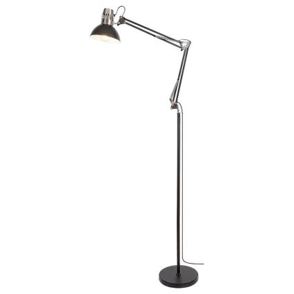 Rabalux - Stojacia lampa 1xE27/40W/230V čierna/lesklý chróm