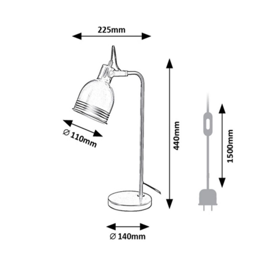 Rabalux - Stolná lampa 1xE14/25W/230V béžová