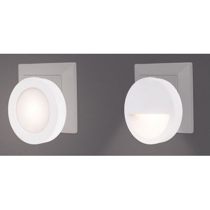 Rabalux - LED Nočné svetlo so senzorom súmraku LED/0,5W/230V 3000K pr. 65 mm