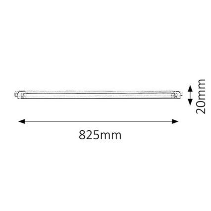 Rabalux 2345 - Podlinkové svietidlo SLIM G5/30W/230V