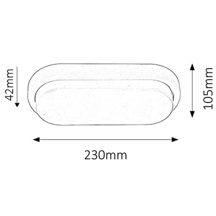 Rabalux - LED Stropné kúpeľňové svietidlo LED/15W IP54