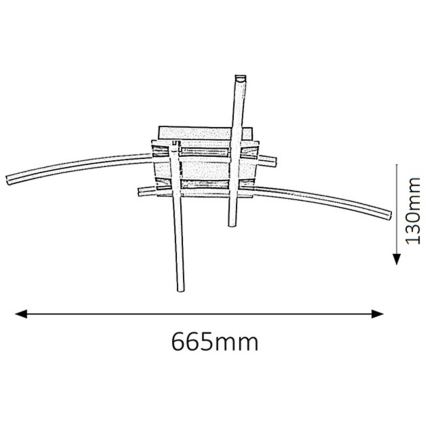 Rabalux 2503 - LED Stropné svietidlo ALEXIS 4xLED/6W