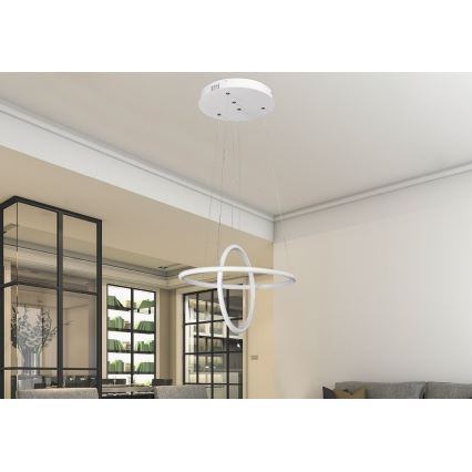 Rabalux 2544 - LED Luster DONATELLA LED/37W/230V biela