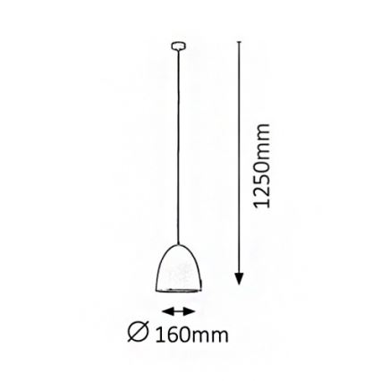 Rabalux 2589 - Luster OLIVIA 1xE27/60W/230V