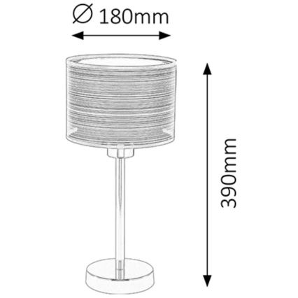 Rabalux 2631 - Stolná lampa ANASTASIA E27/60W