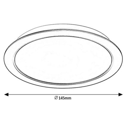 Rabalux - LED Podhľadové svietidlo LED/12W/230V pr. 14,5 cm