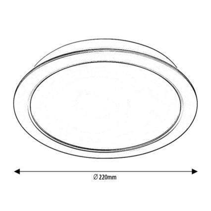 Rabalux - LED Podhľadové svietidlo LED/24W/230V pr. 22 cm