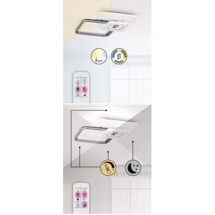 Rabalux - LED Stmievateľný  prisadený luster LED/48W/230V 3000K/4000K/6000K + DO