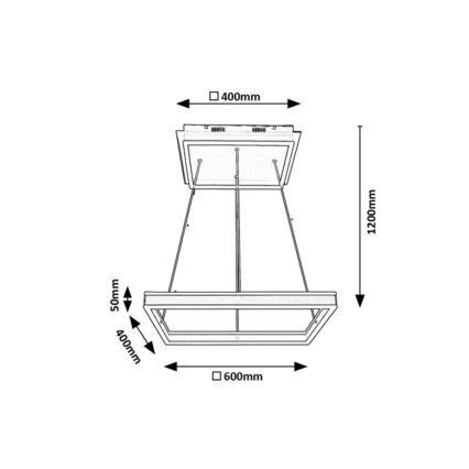 Rabalux - LED Luster na lanku LED/60W/230V