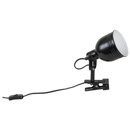 Rabalux - Lampa s klipom 1xE14/25W/230V čierna