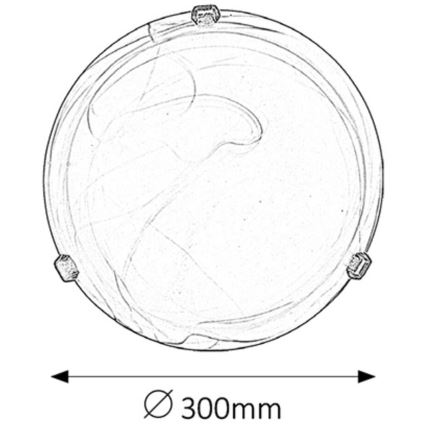 Rabalux - Stropné svietidlo 1xE27/60W/230V alabastrové sklo